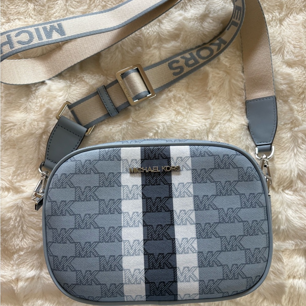 Michael Kors Blue Bag with Sporty Accents